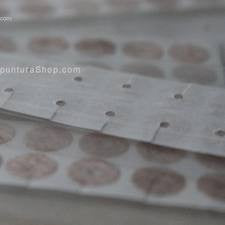 Balín Acero Dorado parche transparente caja 300 pzs