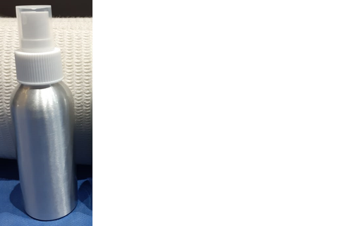 Botella c/atomizador aluminio 100 ml